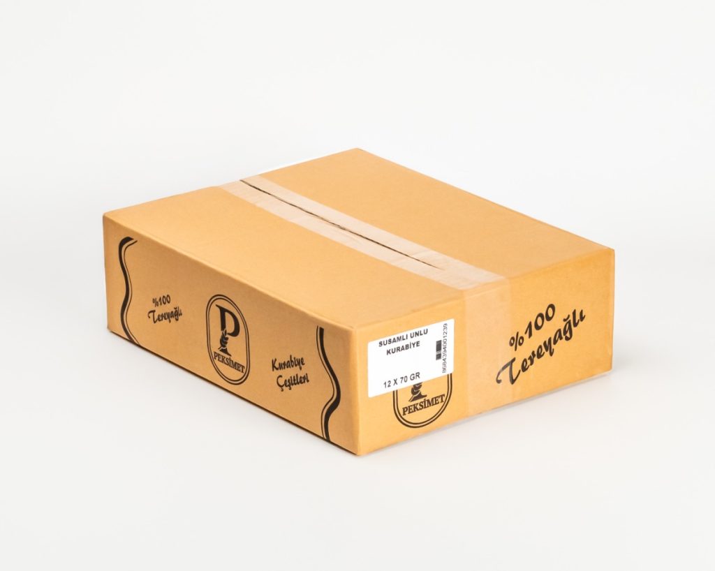 PEKSİMET TUZLU SUSAMLI MEKİK KURABİYE 300 GR (KOLİ 12'Lİ)